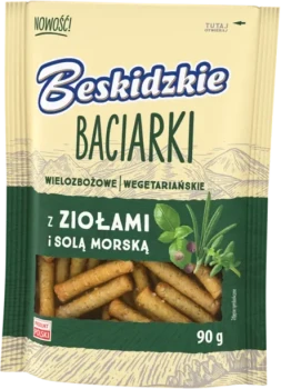 Baciarki wielozbożowe Beskidzkie, z ziołami i solą morską, 90g