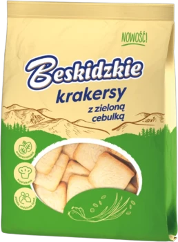 Krakersy Beskidzkie, z zieloną cebulką, 90g