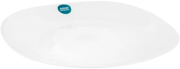 Talerz płytki Altom Design White Harmony, 28cm, szkło, 6 sztuk, biały