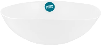 Salaterka Altom Design White Harmony, 22cm, szkło, 3 sztuki, biały