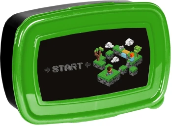 Lunchbox Paso Game, 750ml, 17x10.5x5.5cm, czarno-zielony