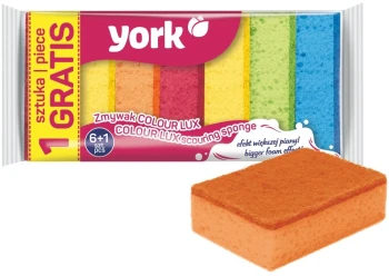 Zmywak kuchenny York Colour Lux, 7 sztuk, mix kolorów