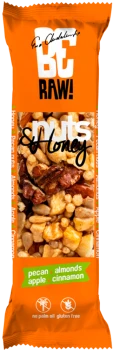 Baton BeRAW Nuts&Honey, pekan z miodem, 30g