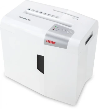 Outlet: Niszczarka HSM Shredstar X5, ścinek 4.5x30mm, 5 kartek, P-4/O-1/T-2/E-2/F-1 DIN, biały