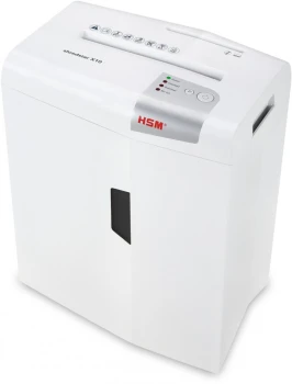 Outlet: Niszczarka HSM Shredstar X10, ścinek 4.5x30mm, 10 kartek, P-4/O-1/T-2/E-2/F-1 DIN, biały