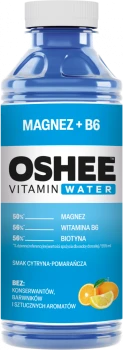 Outlet: Napój niegazowany Oshee Vitamin Water Magnez + B6, butelka PET,  0.555l