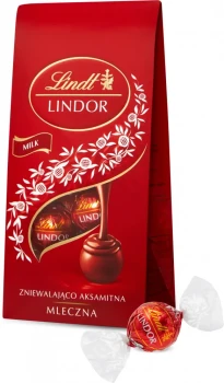 Outlet: Praliny Lindt Lindor Milk, czekoladowy z nadzieniem, 100g