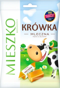 Outlet: Cukierki Mieszko Krówka, mleczny, 215g