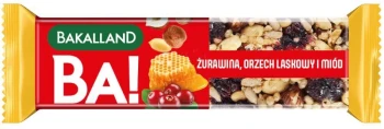 Outlet: Baton Bakalland Ba! Nuts, żurawina, 30g