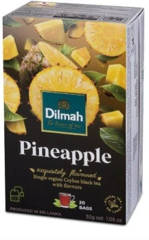 Herbata czarna aromatyzowana w torebkach Dilmah, Pineapple, ananas, 20 sztuk x 1.5g