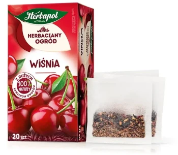 Herbata owocowa w torebkach Herbapol Herbaciany Ogród wiśnia, 20 sztuk x 2.7g