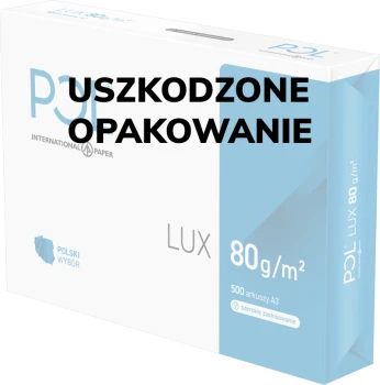 Outlet: Papier ksero ekologiczny Pollux, A3, 80g/m2, 500 arkuszy, biały