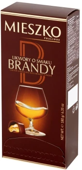 Outlet: Praliny Mieszko Likwory Brandy, 180g