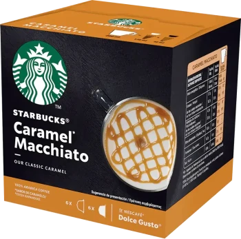 Outlet: Kawa w kapsułkach Starbucks Dolce Gusto Macchiato Caramel, 12 sztuk