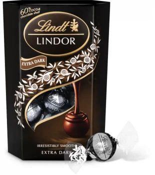 Outlet: Praliny Lindt Lindor Extra Dark, czekolada gorzka 60%, 200g