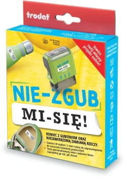 Outlet: Pieczątka do ubrań i rzeczy Trodat „Nie-zgub mi-się”, zestaw z literkami