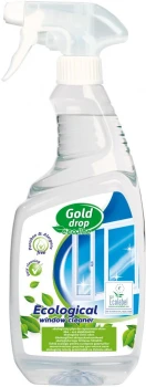 Outlet: Płyn do mycia szyb Eco Line Gold Drop, z rozpylaczem, zielona herbata, 750ml