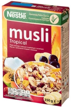 Outlet: WAŻNE DO 30.10.2024 Musli Nestle Tropical, tropikalne, 350g