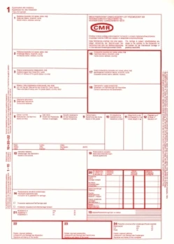 Outlet: ZASTĘPCZE OPAKOWANIE Druk akcydensowy CMR Międzynarodowy list przewozowy Emerson A4, składanka z perforacją