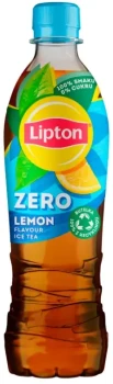 Outlet: WAŻNE DO 30.11.2024 Napój Lipton Ice Tea Lemon Zero Sugar, bez cukru, butelka PET, 0.5l