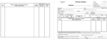 Historia choroby poradni Stolgraf Z-3 MZ/OG-2, 1/2 A3, offsetowy, 100k