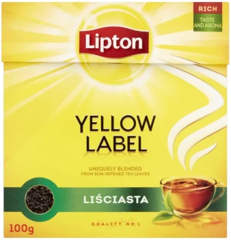 Herbata czarna liściasta Lipton, 100g