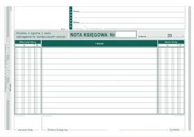 Druk akcydensowy Nota księgowa MiP 416-3, A5, 1 kopia, 80k