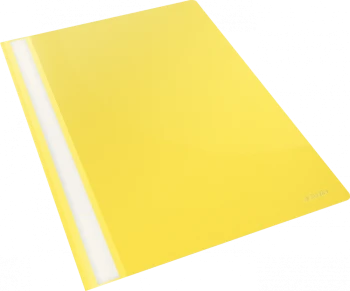 Skoroszyt plastikowy bez oczek Esselte Vivida, A4, do 160 kartek, żółty