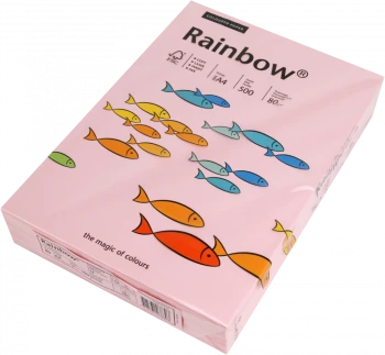 Papier kolorowy Rainbow, A4, 80g/m2, 500 arkuszy, jasny różowy (R54)