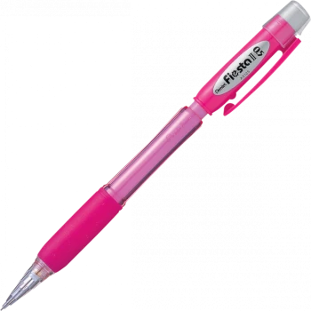 Ołówek automatyczny Pentel AX125, 0.5mm, z gumką, różowy