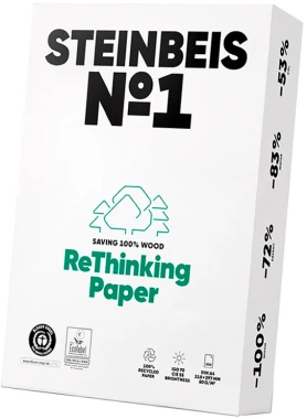5x papier ekologiczny ksero Steinbeis No.1, A4, 80g/m2, 500 arkuszy, biały