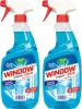 2x płyn do mycia szyb Window Plus Gold Drop, z amoniakiem, z rozpylaczem, 750ml