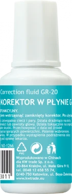 6x Korektor w płynie Grand, z pędzelkiem, 20ml