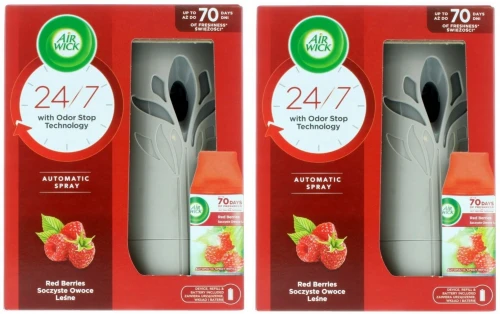 2x Odświeżacz powietrza Air Wick Freshmatic, Soczyste Owoce Leśne, 250ml