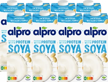 8x Napój sojowy Alpro, z wapniem, 1l