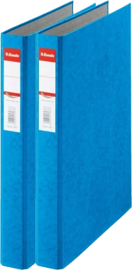 2x Segregator Esselte, A4, szerokość grzbietu 42mm, do 190 kartek, 2 ringi, niebieski