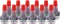 12x Tusz do stempli D.Rect, 30ml, czerwony