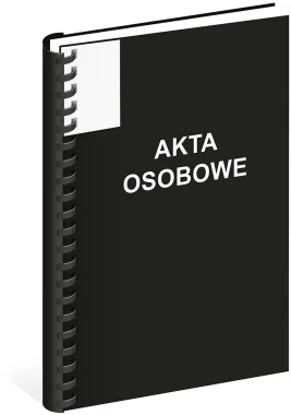 10x Teczka do akt osobowych Interdruk, A4, 350g/m2, czarny