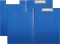2x Podkład do pisania Biurfol (clipboard) z okładką, A4, niebieski