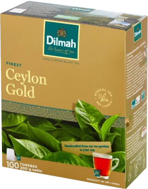 5x Herbata czarna w torebkach Dilmah Ceylon Gold, 100 sztuk x 2g