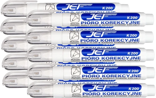 10x Korektor w piórze Kamet, 8ml