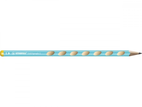 3x ołówek Stabilo EASYgraph S, HB, cienki, dla leworęcznych, niebieski