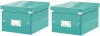 2x pudło uniwersalne Leitz Click&Store Wow, A5, turkusowy