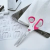 2x Nożyczki tytanowe Leitz, 20.5cm, biało-różowy
