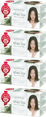 4x Herbata biała w kopertach Teekanne White Tea, 20 sztuk x 1.25g