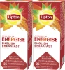 2x Herbata czarna w kopertach Lipton Classic English Breakfast, 25 sztuk x 2g