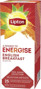 6x Herbata czarna w kopertach Lipton Classic English Breakfast, 25 sztuk x 2g