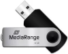 10x Pendrive MediaRange, 32GB, obracany, USB 2.0, srebrno-czarny