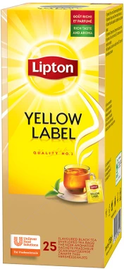 6x Herbata czarna w kopertach Lipton Yellow Label, 25 sztuk x 2g