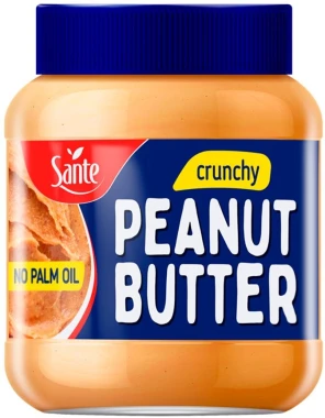 6x Masło orzechowe Sante Peanut Butter Crunchy, 350g
